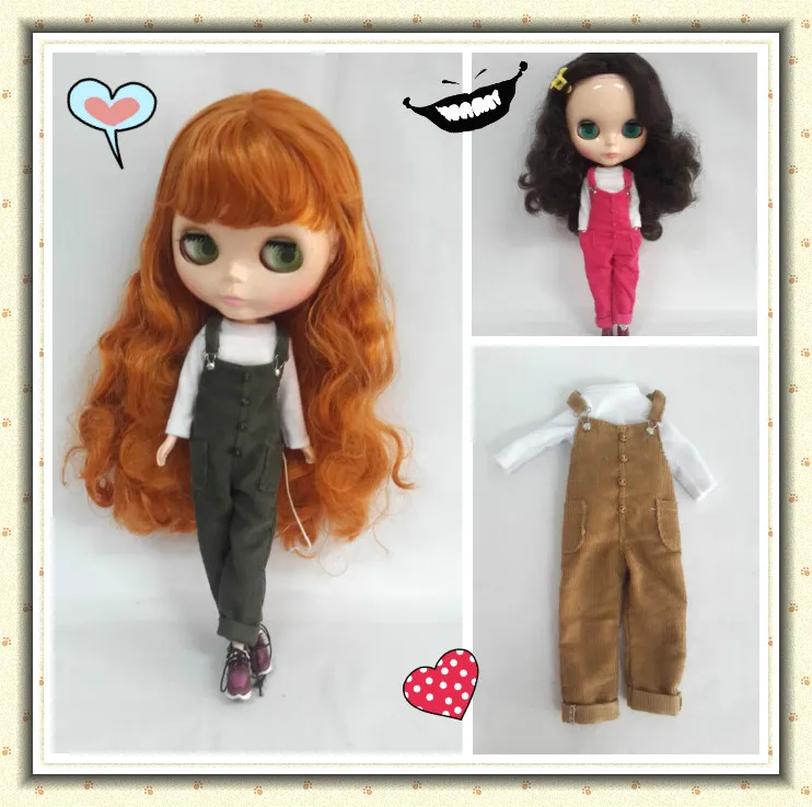 Бесплатная доставка наряд куклы комбинезон (4 вида цветов)|doll outfit|outfit doll4 doll |