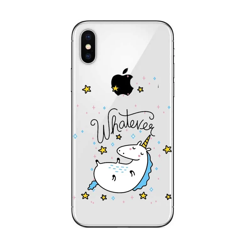 Милый Единорог Радужный чехол для iPhone 5 5s SE 6 6s 7 7Plus 6plus X10 единороги Высокое