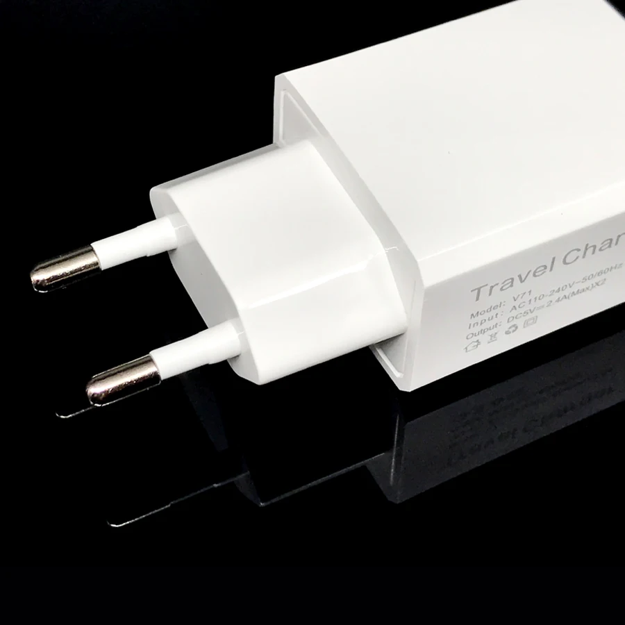 Мобильное зарядное устройство USB адаптер для iPhone 5V 2.4A Универсальное портативное