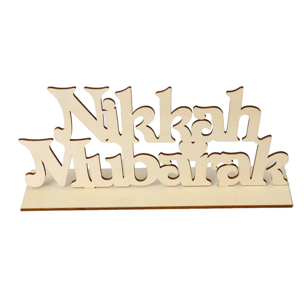 D Вечерние украшения исламский мусульманский EID MUBARAK Декор Eid украшение Мубарак Висячие Подвески Рамадан деревянный декор кулон для дома - Цвет: D