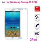 2 шт. 2.5D 0,26 мм 9H Премиум Закаленное стекло для Samsung Galaxy A7 2015 A700 A7000 A700F защитная пленка