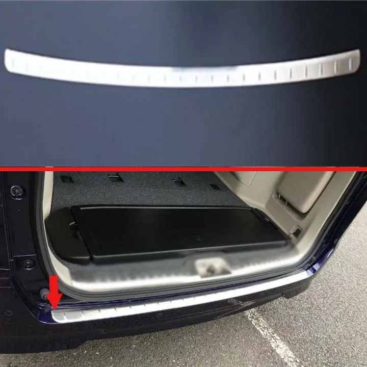 Защитный оконный порог для заднего бампера из нержавеющей стали NISSAN Серена C27 2017