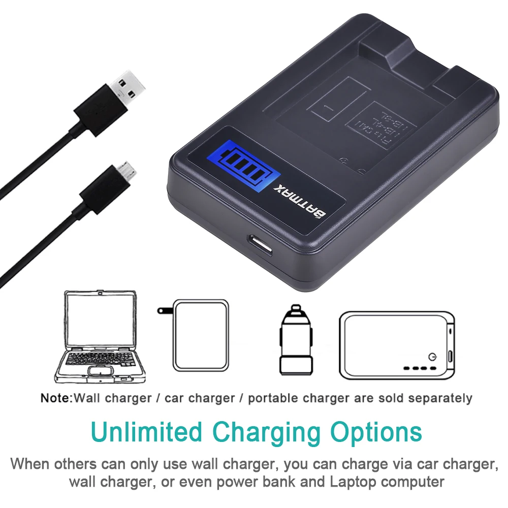 Аккумулятор для фотоаппарата 2 шт 1200 мАч NB 8L NB8L + зарядное устройство USB с ЖК