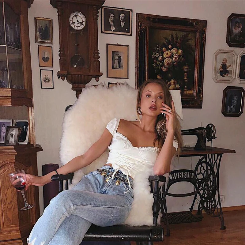 Женский сексуальный укороченный топ с открытыми плечами Модный повседневный