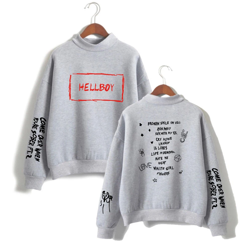Lil Peep Толстовка с принтом Мужская и женская одежда с длинным рукавом Весна хип-хоп толстовка Корейская уличная Мужская Уличная одежда