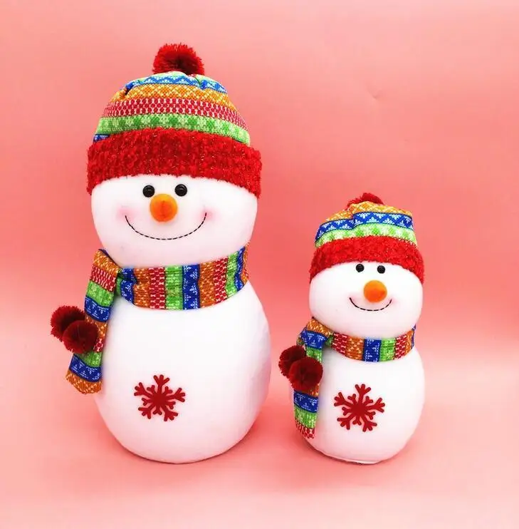 

Outdoor christmas decoChritmas Small Snowman With Colorful For Chrismas Cute Christmas Scene Decorations Santa Claus Snowman Xma