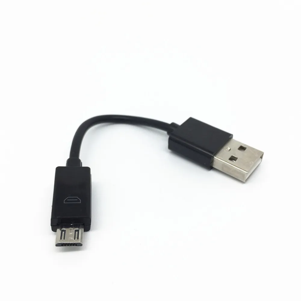 Бесплатная доставка Черный 12 см 1A короткий Micro USB кабель для зарядки и