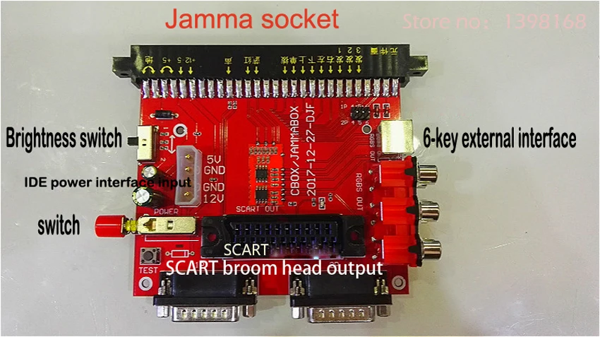 CBOX Джамма в дБ 15PIN IDE Joypad конверсионная плата конвертер SCART выход для игрового