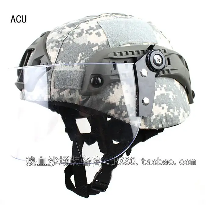 ACU MICH2000 CS тактический шлем+ Защитная маска+ камуфляжный чехол для шлема - Цвет: ACU