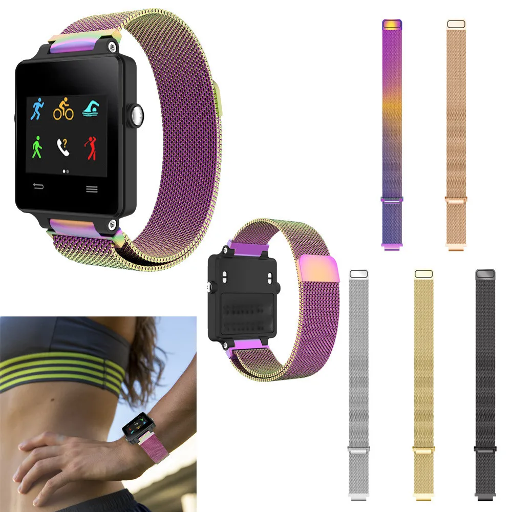 Ремешок для часов Garmin Vivoactive ацетат Миланская нержавеющая сталь Браслет
