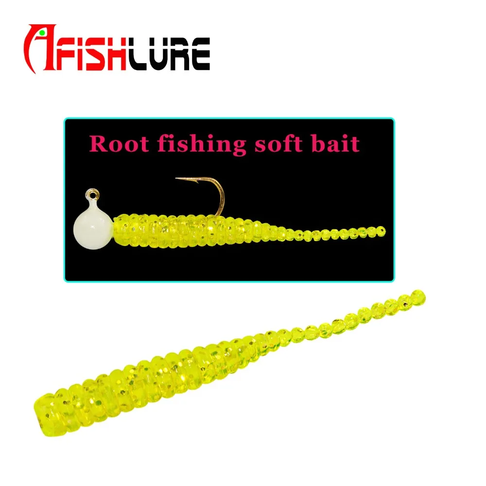 

Root baits 38mm 0.36g Plastic Maggot Fishing Bait Esfishing Worms Bass Fishing Lure Artificial Baits Wacky Fishing isca pesca