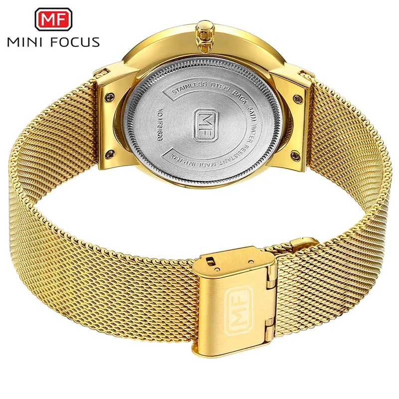 

Top Luxury Brand Men Full Stainless Steel Mesh Strap Business Watches Men's Quartz Date Clock Men Wrist Watch relogio masculino