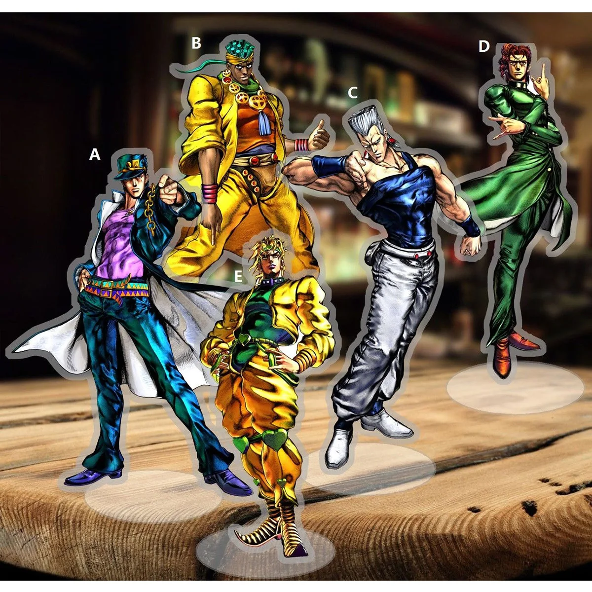 Необычные Приключения JoJo DIO Kujo Jotaro фигурка на акриловой подставке 15 см|Реквизит