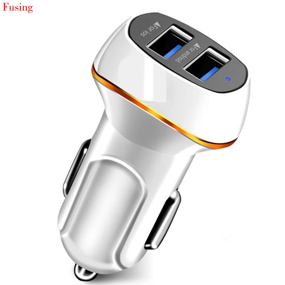 3.1A автомобильное зарядное устройство 2USB интеллектуальная Быстрая зарядка
