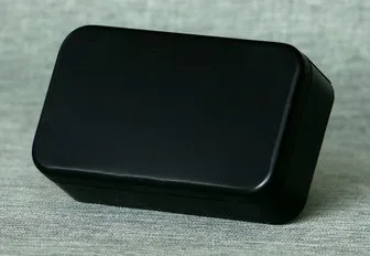 black color Размер: 110x65x32 мм прямоугольная жестяная коробка для упаковки чая, мыльница, коробка для конфет, рекламная Подарочная металлическая коробка - Цвет: black color