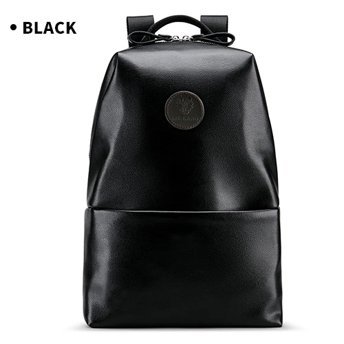black LIELANG, кожаный рюкзак, мужские Модные рюкзаки, противоугонные сумки, консервативный стиль, для колледжа, подростка, школьная сумка для ноутбука, сумки для путешествий - Цвет: black