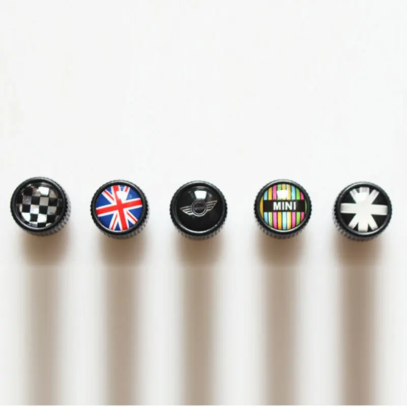Мини F55 F56 R60 колеса автомобиля Шины Клапаны Нержавеющая сталь флаг металлические