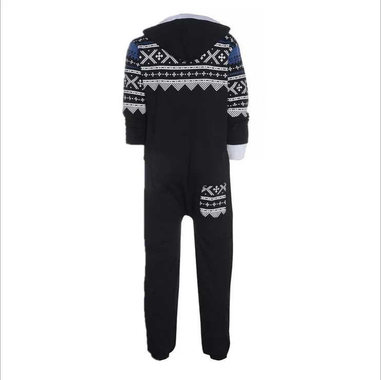 

Wholesale warm hoodies Adult Onesie Print Sleepwear Carnaval Cosplay Costumes Snowflake print jumpsuit cartoon pajama costumes
