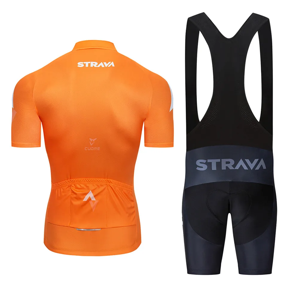 Комплект одежды для велоспорта STRAVA Pro летняя дышащая рубашка с коротким рукавом и