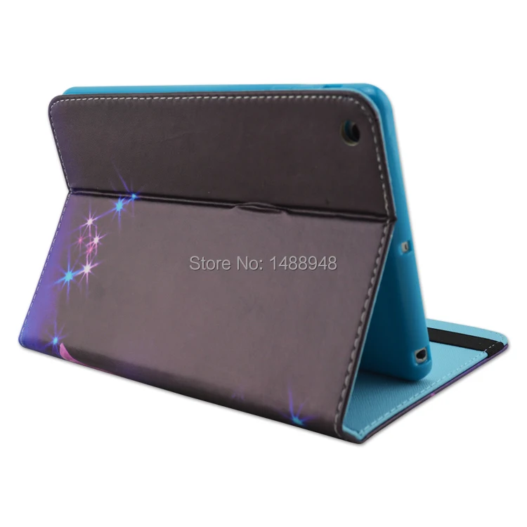 Unique New Night Butterfly TPU+PU Leather Cover Case With Elastic Belt For iPad mini 1/2/3 Tablet|leather belt buckle|belt buckles for girlsleather
