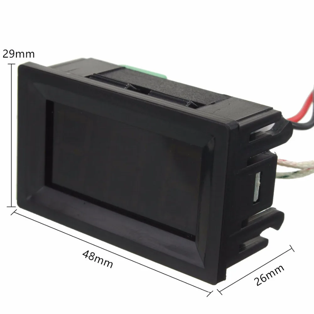 DC12V красный светодиодный термометр с цифровой термопарой измеритель температуры