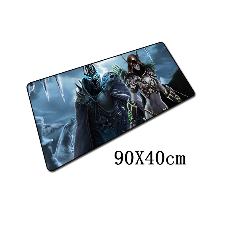 FFFAS 90x40 см World of Warcraft коврик для мыши XL Большой Противоскользящий большой стол подушка коврик для мыши игровая геймерская мышь клавиатура настольные коврики - Цвет: Model C