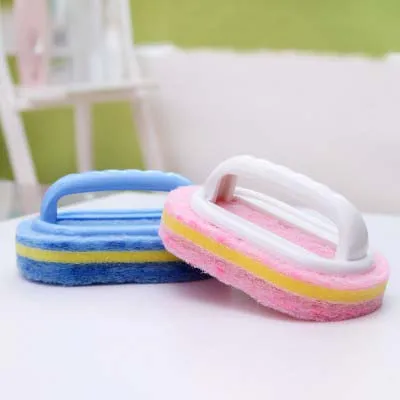 BF040 дома Губка Ручка Жесткий низ чистки щетки для пола кафельной губки купания 17*10