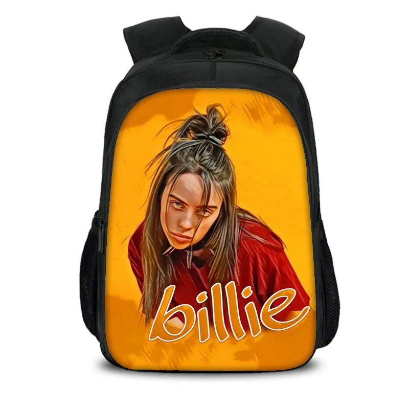 16 дюймов школьные ранцы для мальчиков и девочек рюкзаки Billie Eilish рюкзак для ноутбука подростковый рюкзак для путешествий сумка Bolsa Escolar - Цвет: 18