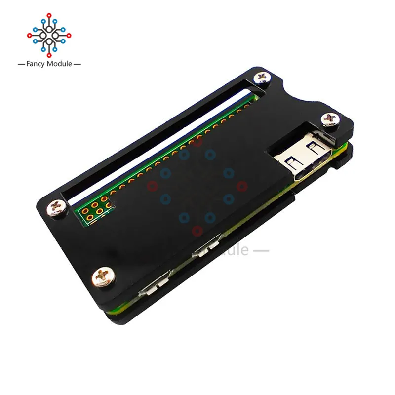 Для Raspberry Pi акриловый нулевой корпус черный защитная коробка|box box|box blackbox for |