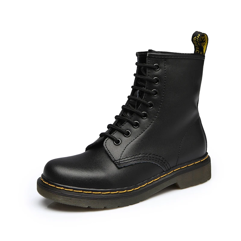2018 dr martins мужские ботинки зимние военные черные мужская обувь кожа до середины