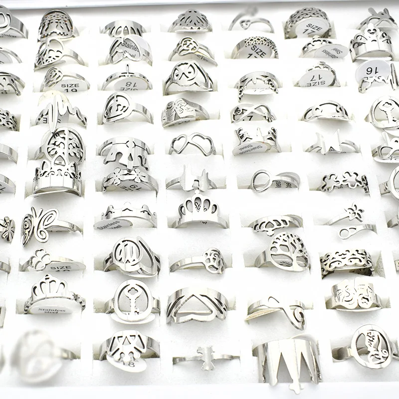 20 шт. женское кольцо из нержавеющей стали с электрокардиограммой|ring jewelry|stainless steel