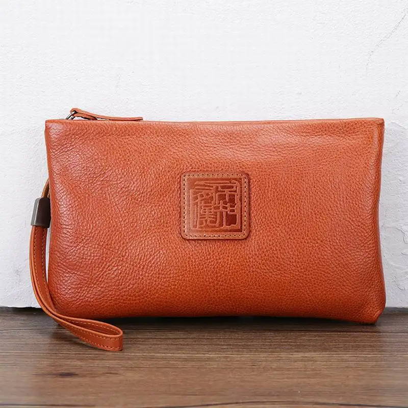 

Мужские кошельки из натуральной кожи, мужской бумажник на молнии с зажимом для денег, модные мужские кошельки, длинный бумажник для телефон...