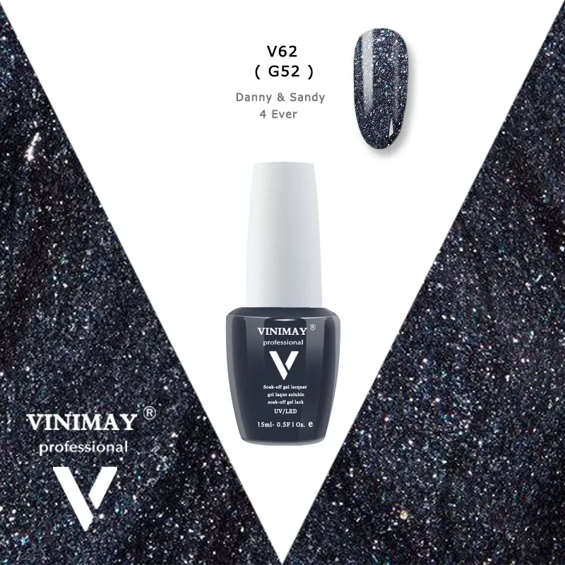V62 VINIMAY УФ-гель для ногтей геллак верниз гель цвет ногтей праймер гель краска Nagellak vernis полуперманентный стойкий гель лак - Цвет: V62