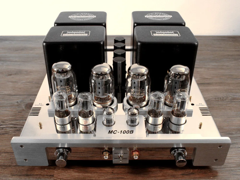Вакуумный ламповый Hi-end Встроенный усилитель мощности YAQIN MC-100B ГБ KT88 x4 110-240 В с