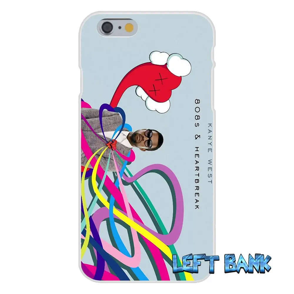 Мягкий силиконовый прозрачный чехол из ТПУ для iPhone 4 4S 5 5S 5C SE 6 6S 7 Plus 808S Kanye West и