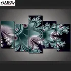 Квадратная алмазная живопись, 5 шт.компл., Алмазная мозаика 5D, вышивка перьями, украшение для дома, подарок