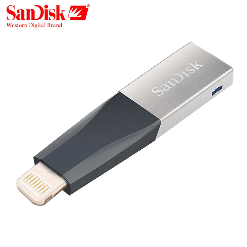 SanDisk usb флэш накопитель 16 ГБ 32 mfi контроллеров USB 3.0 OTG 64 128 memory stick 90 МБ/с. флешки для