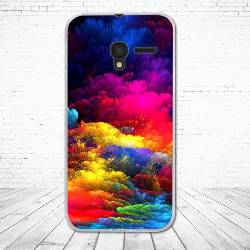 Силиконовый чехол для телефона Alcatel One Touch Pixi 3 4 5 "5017 5017D 5017X 5019D с принтом задняя