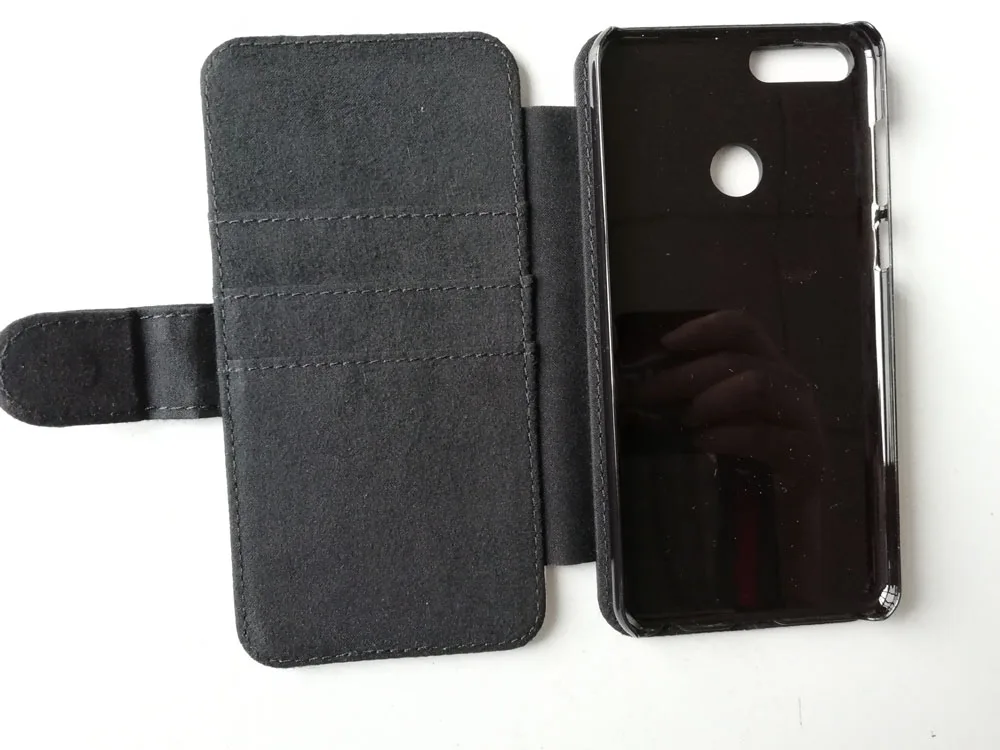 Кожаный чехол книжка с сублимационной печатью для Huawei P smart 2019 / Smart enjoy 7S + пустая