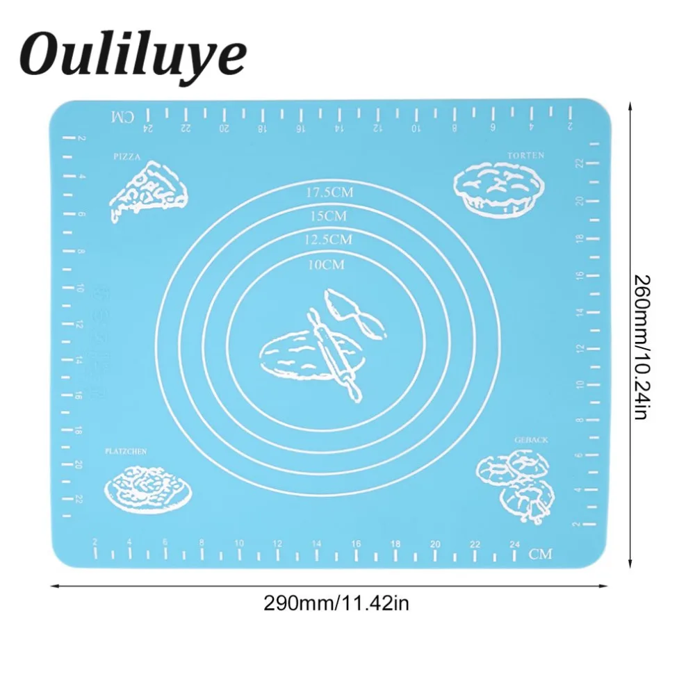 Кухонный силиконовый коврик для раскатки теста 1 шт. самостоятельного