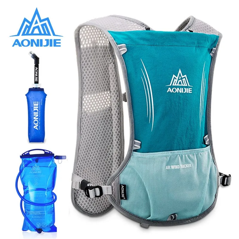 AONIJIE Men Women Running Backpack Outdoor Sports Trail Racing Hiking Marathon Fitness Hydration Vest Pack 1.5L Bag 600ML Kettle