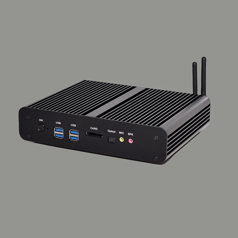 Без вентилятора Мини ПК Linux Оконные рамы 10 бродуэлл Intel Core i7 5557u Max 3.4 ГГц Графика Iris