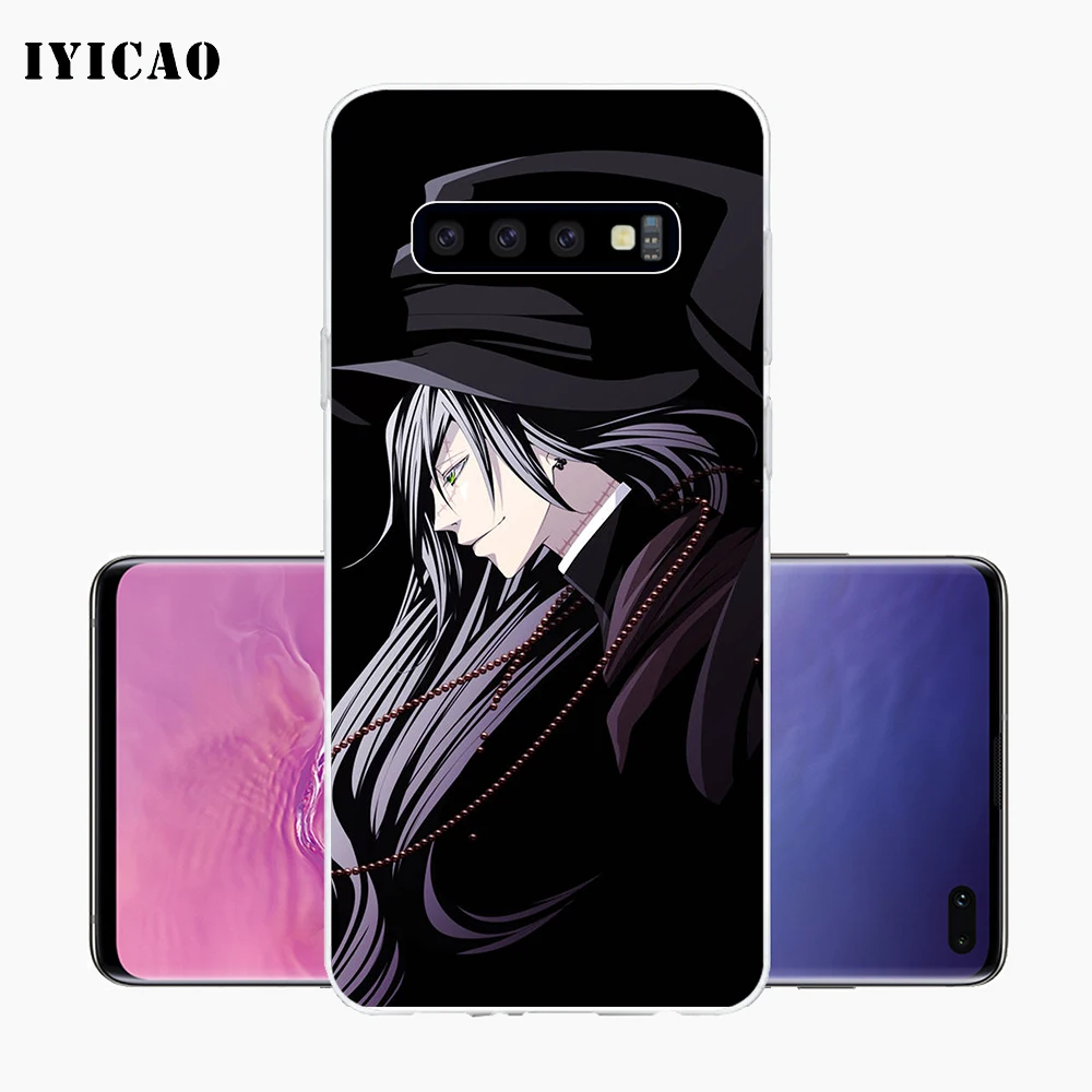 IYICAO Черный Дворецкий Мягкий силиконовый чехол для телефона Samsung Galaxy S10e S10 S9 S8 Plus S7