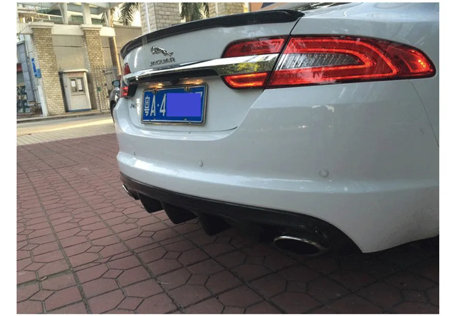 Задний диффузор из углеродного волокна для Jaguar XF XFL 2012 2013 2014 2015 спойлер высокого