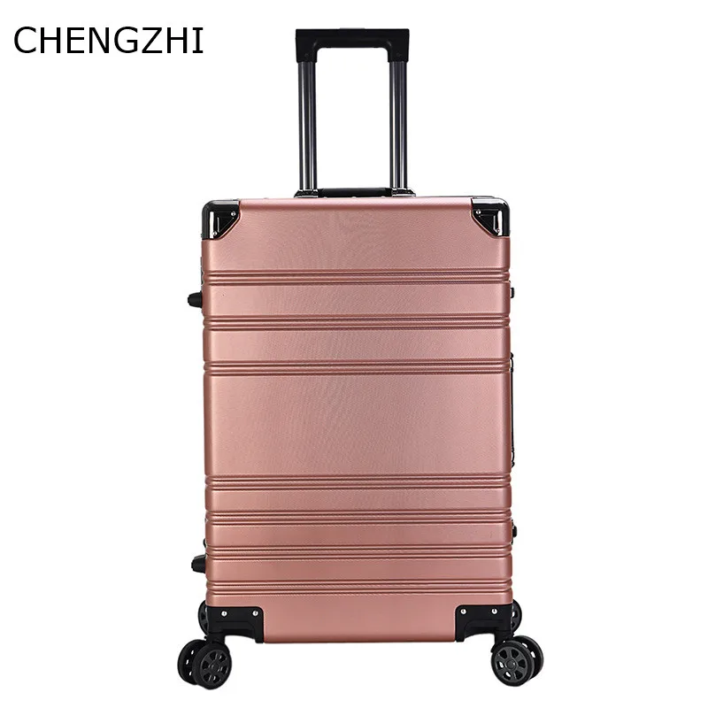 CHENGZHI Роскошные багажные серии 2" 24Inch прокатки багаж Spinner бренд тележки чемодан, дорожная сумка с колесами