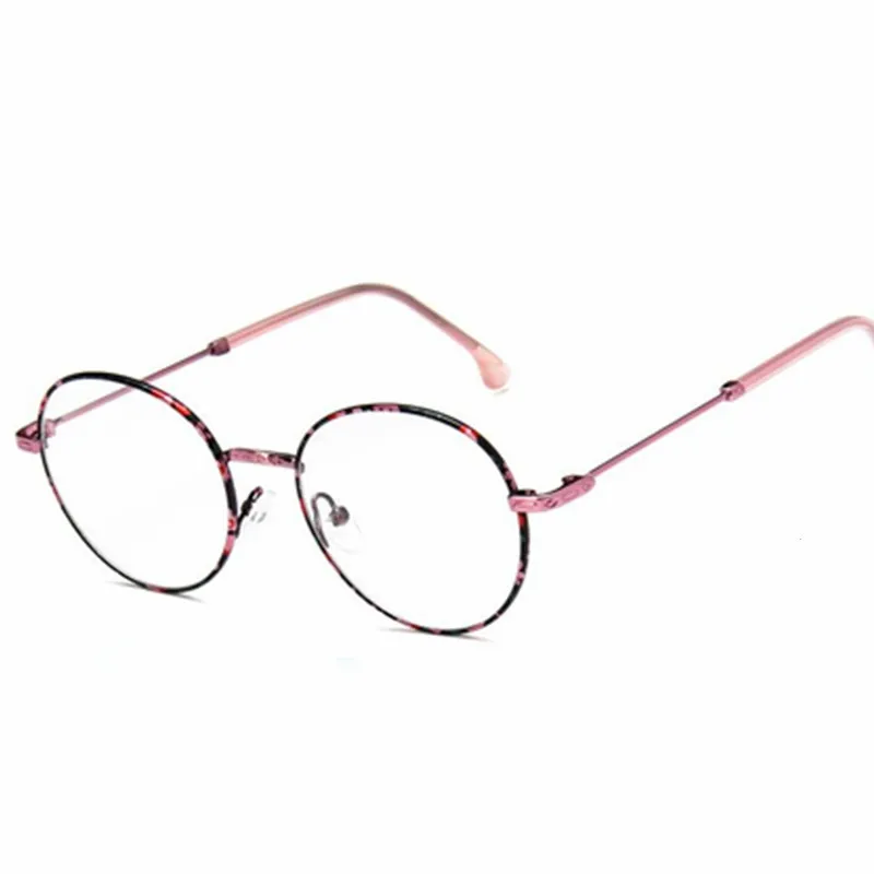 Очки в оправе модные цветочные винтажные оптические очки металлической для