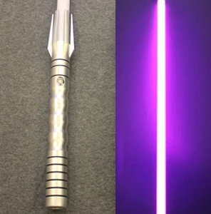 silvery purplelight Больше звуков игрушки люк черная серия Скайуокер световой меч джедай синий Вейдер меч пять специальный подарок третий генерат Звезда игрушка - Цвет: silvery purplelight
