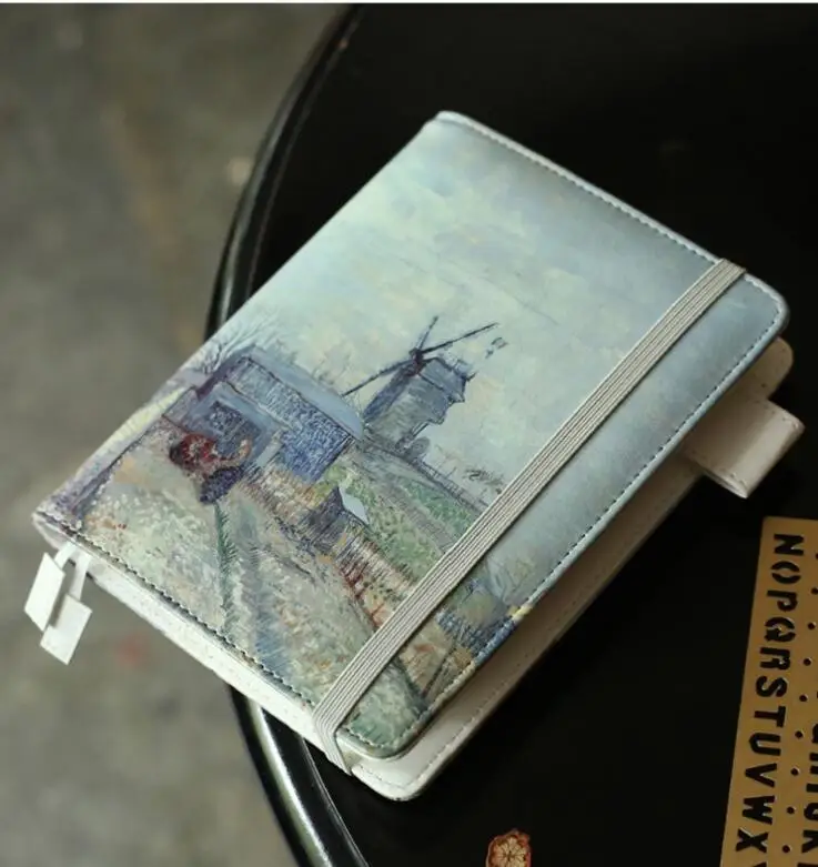 PU COVER E Серия художников A6 Обложка для дневника Hobonichi модный дневник в полиуретановой обложке софтобложка DIY дневник поставки 1 шт - Цвет: PU COVER E