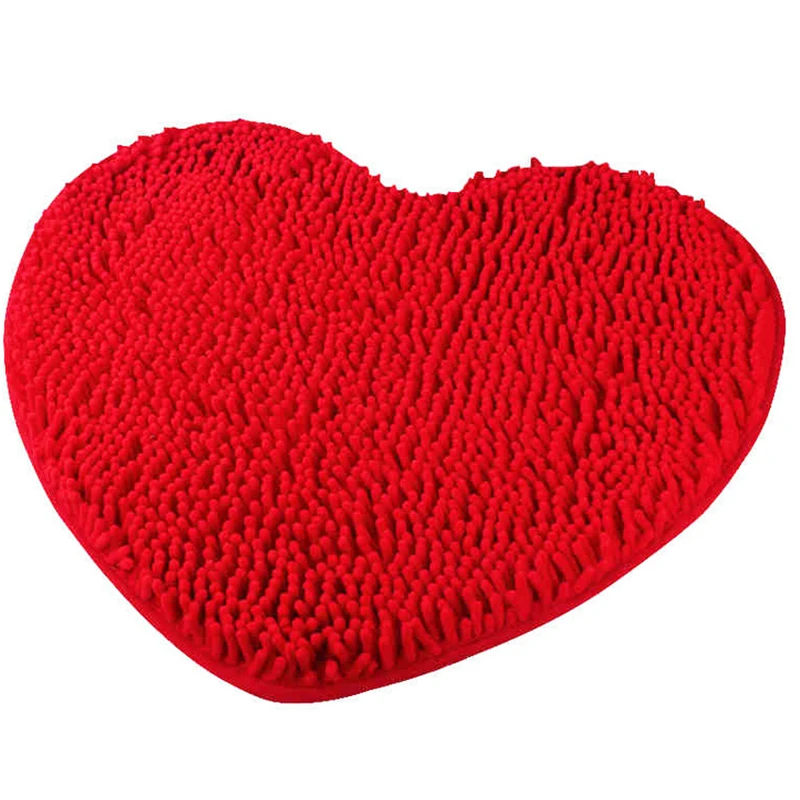 Коралловый флисовый ковер на День святого Валентина милый в форме красного