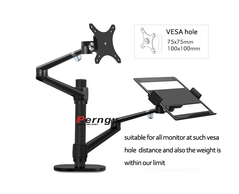 ol 3t 3 in 1 aluminum multimedia 27 lcd computer monitor desktop stand 17laptop mount stand holdertablet phone mount bracket free global shipping
